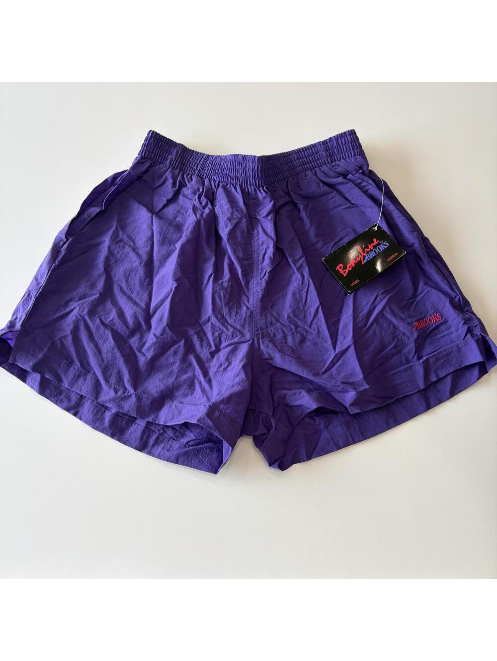 NWT Vintage 90s Brooks Bodyline Shorts Purple Size Medium